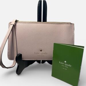 Kate Spade Pink Wristlet Clutch 7"x4" - Like New w/ tags***